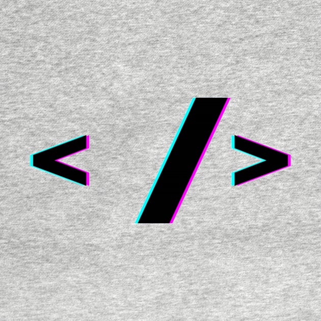 Self-closing HTML tag by Boolean Shirts